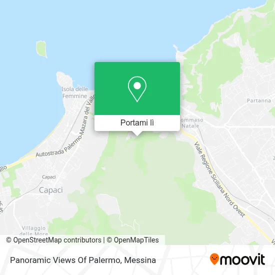 Mappa Panoramic Views Of Palermo