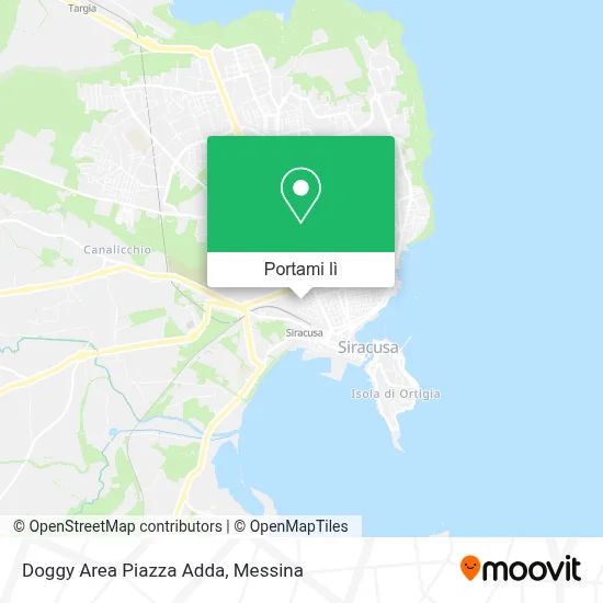 Mappa Doggy Area Piazza Adda