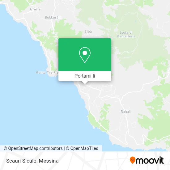 Mappa Scauri Siculo