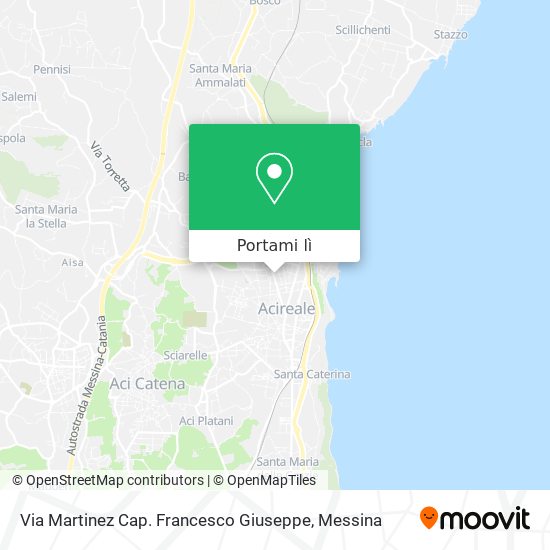 Mappa Via Martinez Cap. Francesco Giuseppe