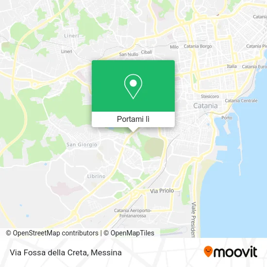 Mappa Via Fossa della Creta