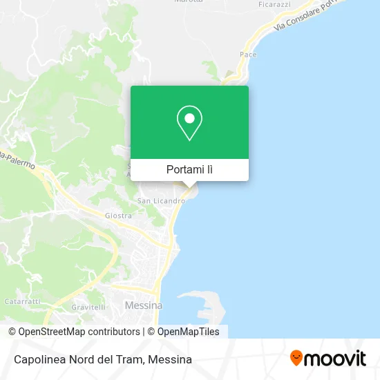 Mappa Capolinea Nord del Tram