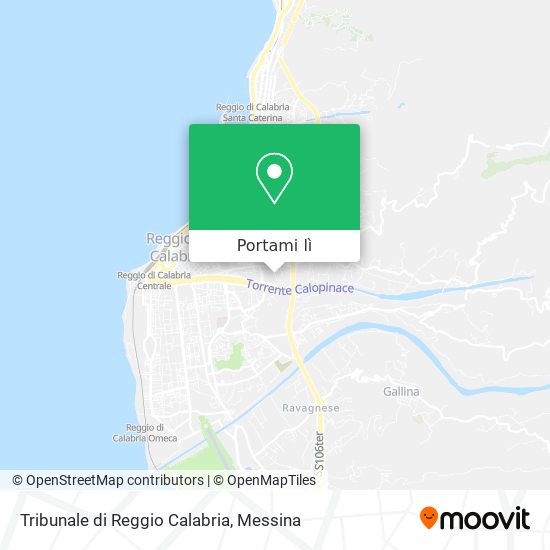 Mappa Tribunale di Reggio Calabria