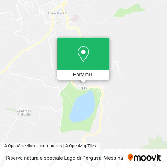 Mappa Riserva naturale speciale Lago di Pergusa