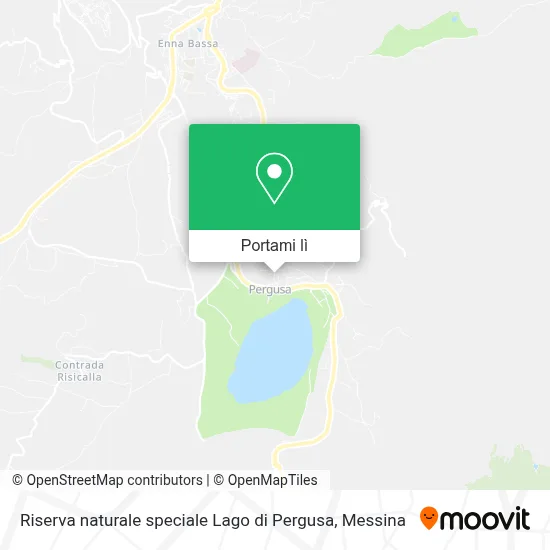 Mappa Riserva naturale speciale Lago di Pergusa
