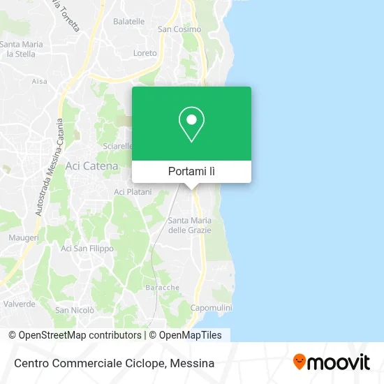 Mappa Centro Commerciale Ciclope