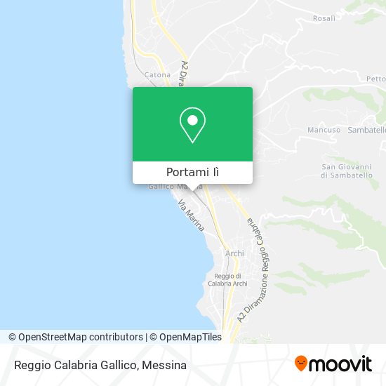 Mappa Reggio Calabria Gallico