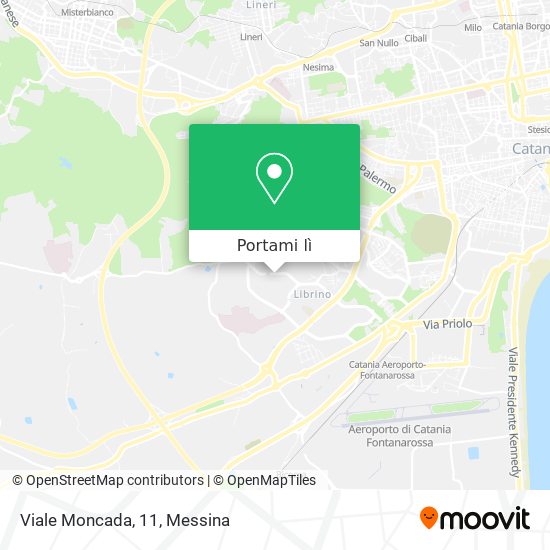 Mappa Viale Moncada, 11