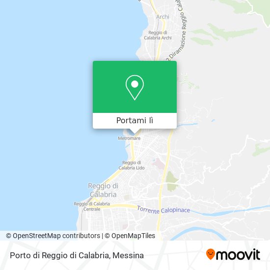 Mappa Porto di Reggio di Calabria