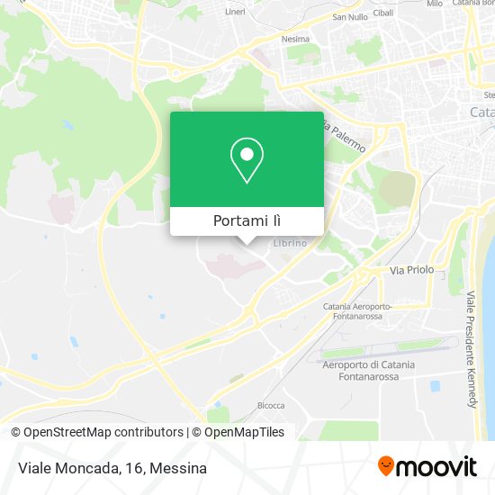 Mappa Viale Moncada, 16