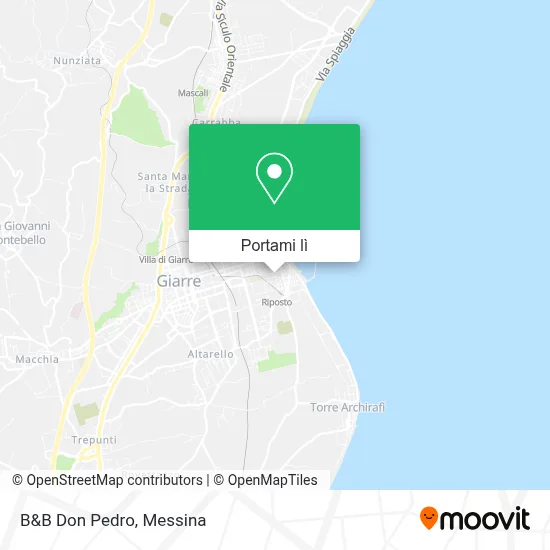 Mappa B&B Don Pedro
