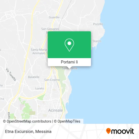 Mappa Etna Excursion