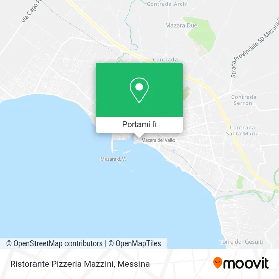 Mappa Ristorante Pizzeria Mazzini
