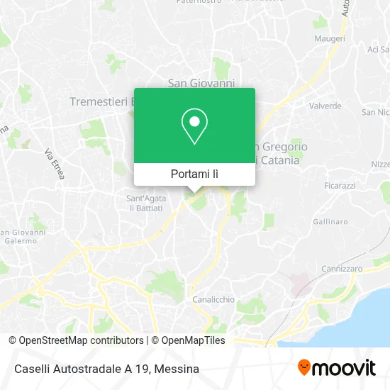 Mappa Caselli Autostradale A 19