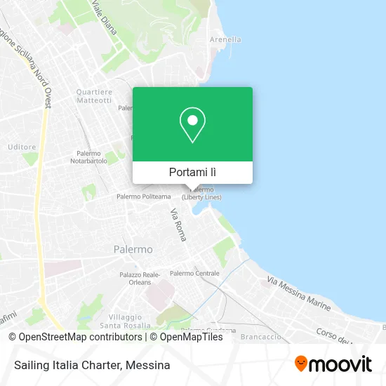 Mappa Sailing Italia Charter