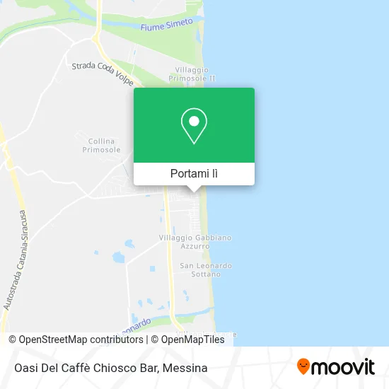 Mappa Oasi Del Caffè Chiosco Bar