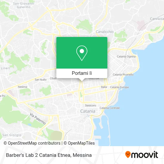 Mappa Barber's Lab 2 Catania Etnea