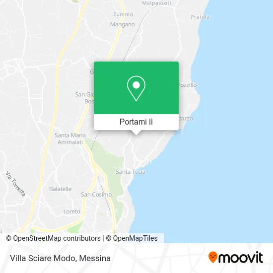 Mappa Villa Sciare Modo