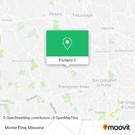Mappa Monte Etna