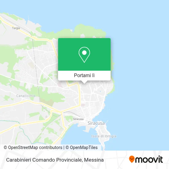 Mappa Carabinieri Comando Provinciale