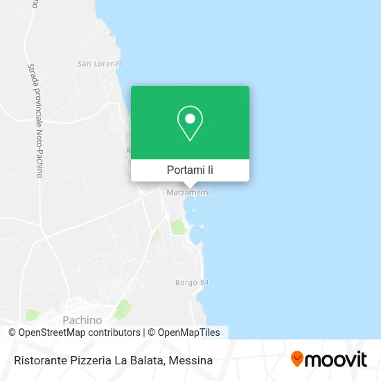 Mappa Ristorante Pizzeria La Balata