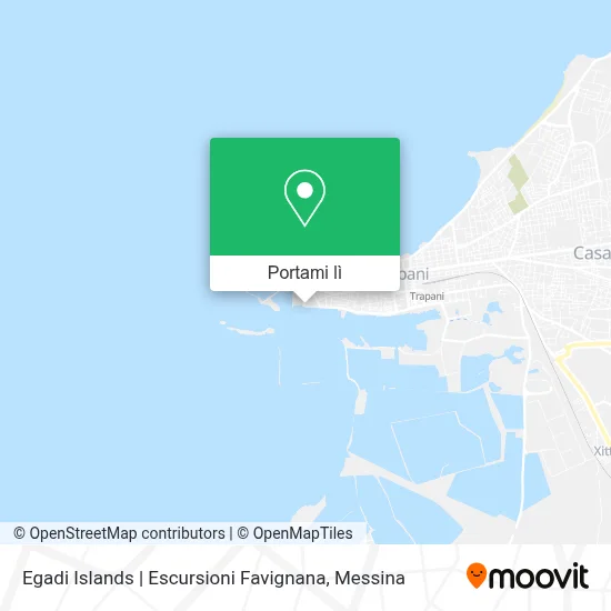 Mappa Egadi Islands | Escursioni Favignana