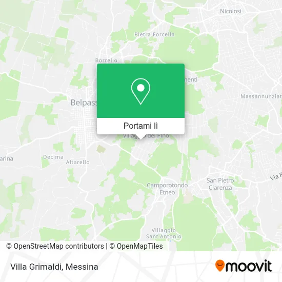 Mappa Villa Grimaldi