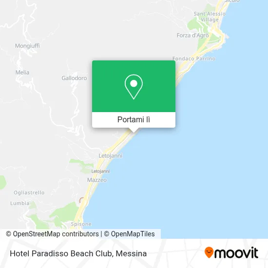 Mappa Hotel Paradisso Beach Club