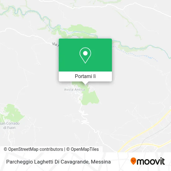 Mappa Parcheggio Laghetti Di Cavagrande