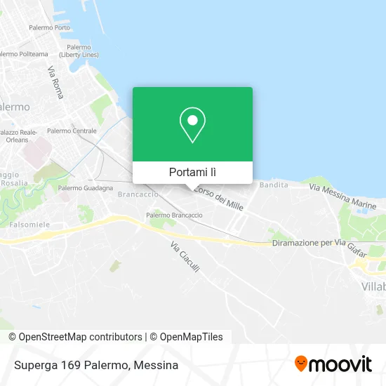 Mappa Superga 169 Palermo