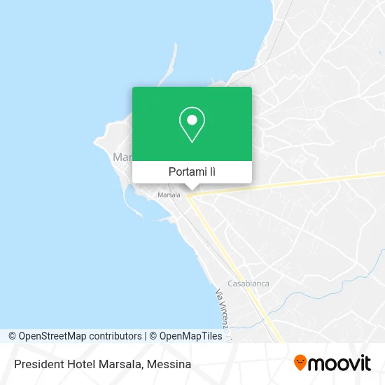 Mappa President Hotel Marsala