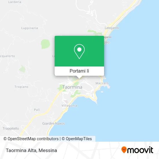 Mappa Taormina Alta