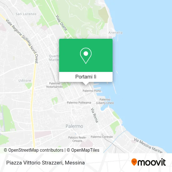 Mappa Piazza Vittorio Strazzeri