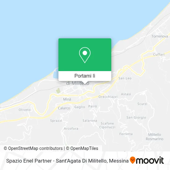 Mappa Spazio Enel Partner - Sant'Agata Di Militello