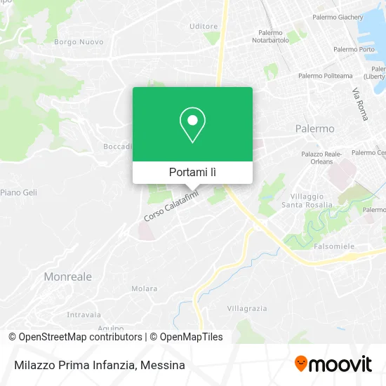 Mappa Milazzo Prima Infanzia