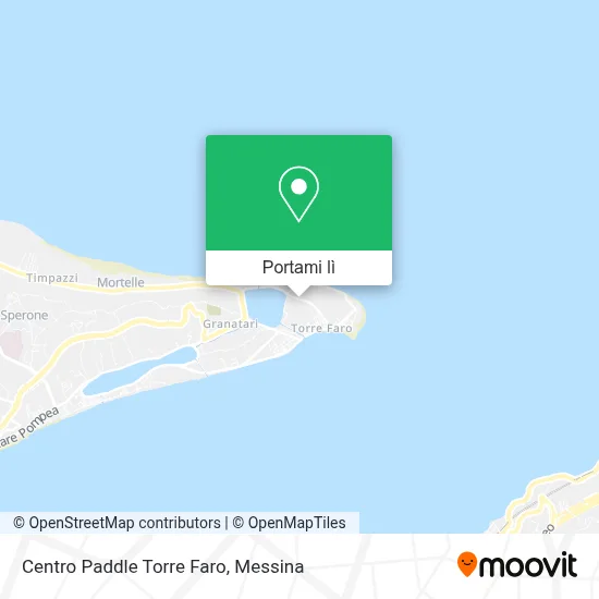 Mappa Centro Paddle Torre Faro