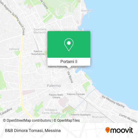 Mappa B&B Dimora Tomasi