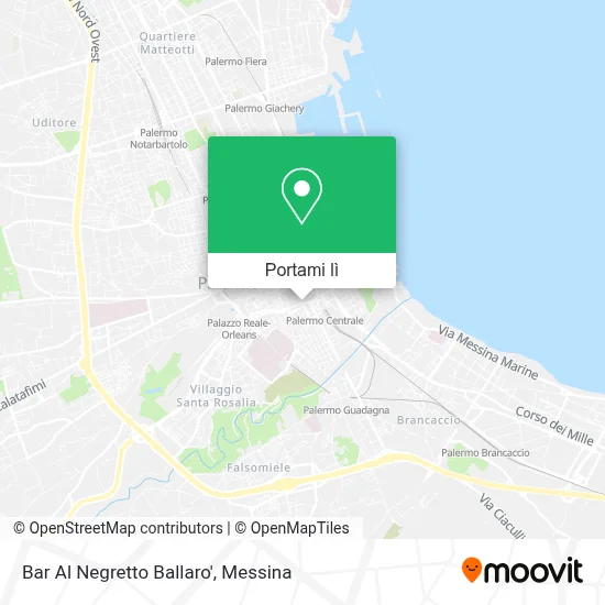 Mappa Bar Al Negretto Ballaro'