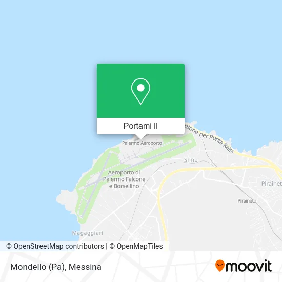 Mappa Mondello (Pa)