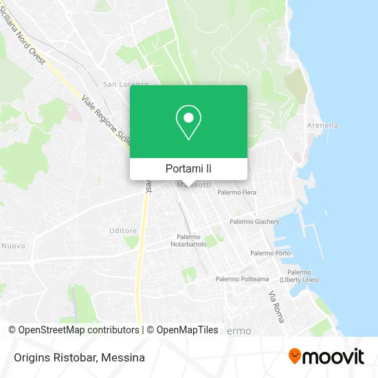 Mappa Origins Ristobar