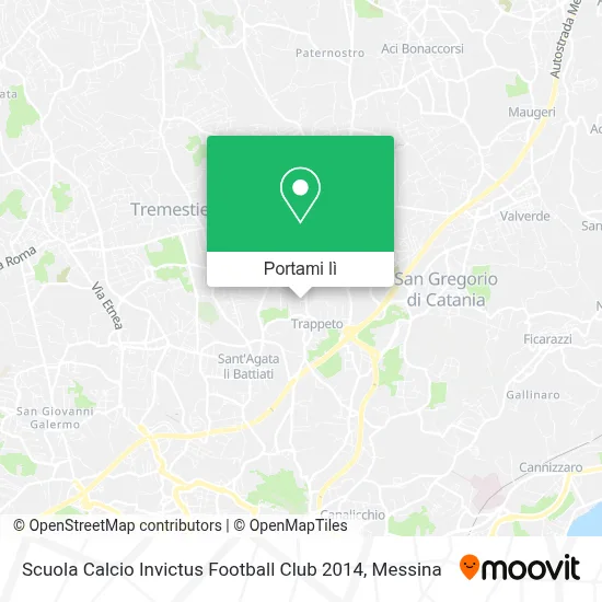 Mappa Scuola Calcio Invictus Football Club 2014