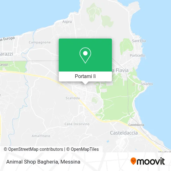 Mappa Animal Shop Bagheria
