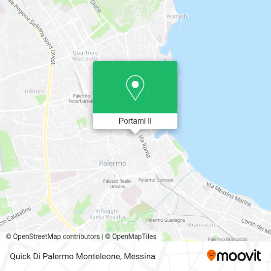 Mappa Quick Di Palermo Monteleone