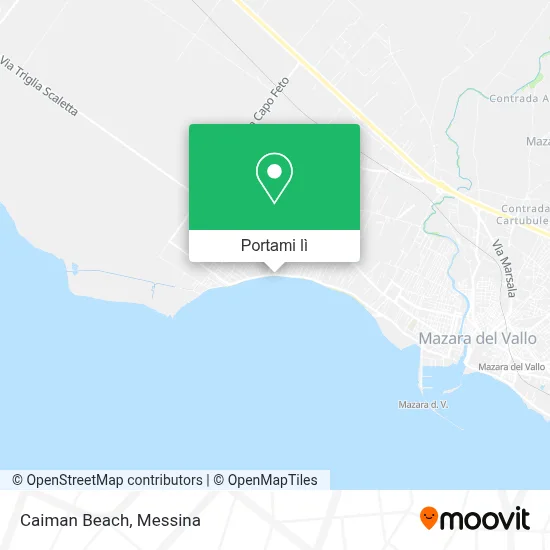 Mappa Caiman Beach