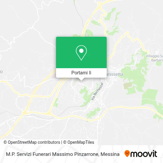 Mappa M.P.  Servizi Funerari Massimo Pinzarrone