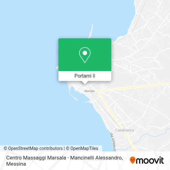 Mappa Centro Massaggi Marsala - Mancinelli Alessandro