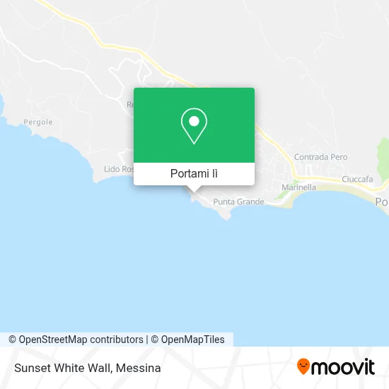 Mappa Sunset White Wall