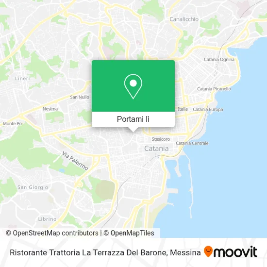 Mappa Ristorante Trattoria La Terrazza Del Barone