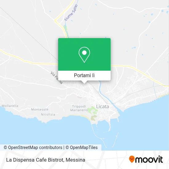 Mappa La Dispensa Cafe Bistrot