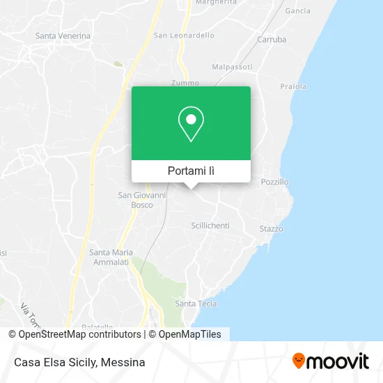 Mappa Casa Elsa Sicily